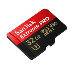 SanDisk Paměťová karta Micro SDHC Extreme Pro 32GB UHS-I U1 (100R/ 90W) + adaptér