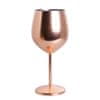 MPM QUALITY Nerezová sklenice na víno - populární styl "Moet", růžově zlatá