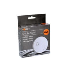 Solight  Detektor kouře + alarm 85dB, baterie 9V, bílý