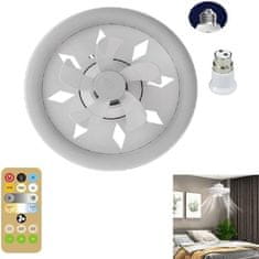 HOME & MARKER® Stropní ventilátor a LED světlo, Stropní světlo a ventilátor (26 x12 cm) | FANGLO