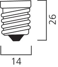 Diolamp  LED Filament žárovka čirá Candle Flame C35 4W/230V/E14/2700K/480Lm/360°