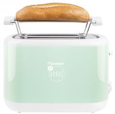 Bestron Toaster z kolekce En Vogue - Pastelově zelená