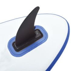 Vidaxl Nafukovací Stand Up Paddleboard s plachtou modrobílý