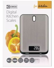 Emos Digitální kuchyňská váha EV026, stříbrná