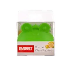 Banquet Odšťavňovač na citrusy silikonový CULINARIA Green 8 cm, žabák
