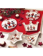 Brandani Vánoční porcelánová mísa Lo Schiaccianoci ve tvaru hvězdy 20,5cm BRANDANI