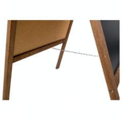 PRINTCARE Oboustranné dřevěné reklamní áčko s křídovou tabulí 60x100 cm