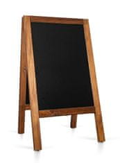 PRINTCARE Oboustranné VENKOVNÍ dřevěné reklamní áčko s křídovou tabulí 65x118 cm, WATERPROOF
