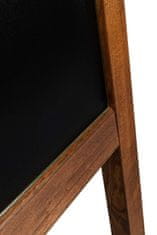 PRINTCARE Oboustranné VENKOVNÍ dřevěné reklamní áčko s křídovou tabulí 65x118 cm, WATERPROOF