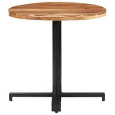 shumee Bistro stůl kulatý Ø 80 x 75 cm masivní akáciové dřevo